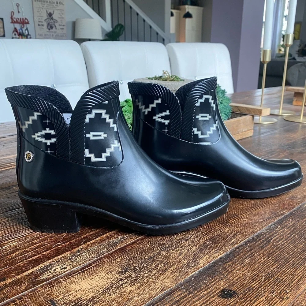 Pendleton Woolen Mills Kiva Gloss Ankle Rain Boots